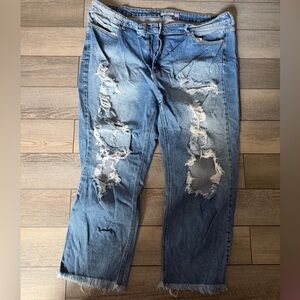 Distressed Blue women’s Jeans